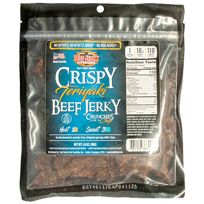 Crispy Teriyaki Beef Jerky
