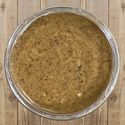 Cinnamon Almond Butter top view of open container