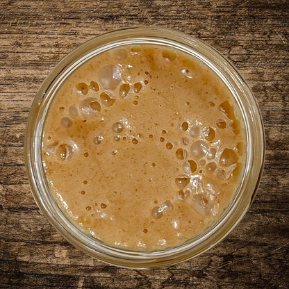 View of the top of the open jar